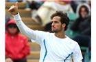 EASTBOURNE, ENGLAND - JUNE 22:  Feliciano Lopez of Spain celebrates a point during his men's singles final match against Gilles Simon of France on day eight of the AEGON International tennis tournament at Devonshire Park on June 22, 2013 in Eastbourne, England.  (Photo by Jan Kruger/Getty Images)